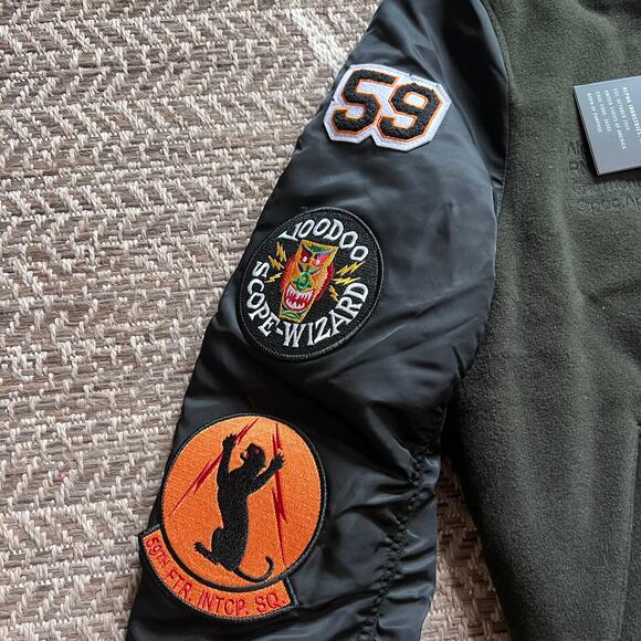 Alpha Industries Wool Jacket- Sz small - Picture 3 of 6